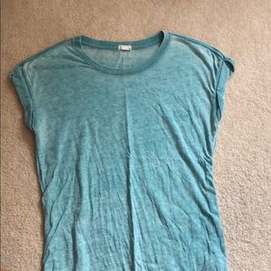 Garage heathered teal Tee